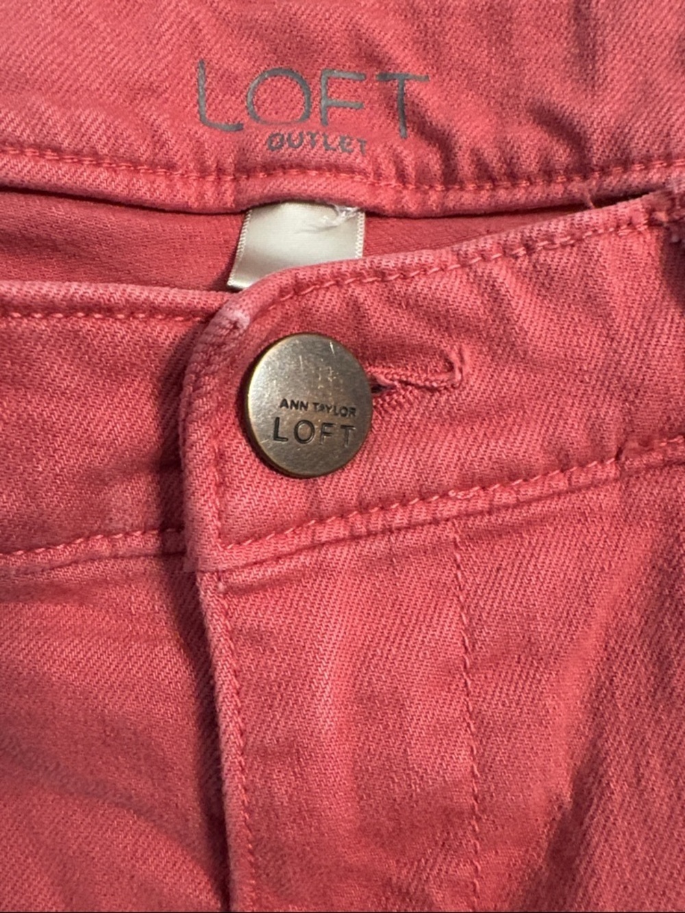 LOFT Salmon Skinny Jeans - Picture 4 of 5